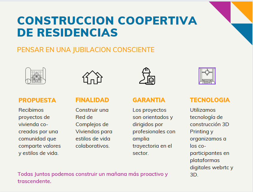 infografia construccion cooperativa de residencias